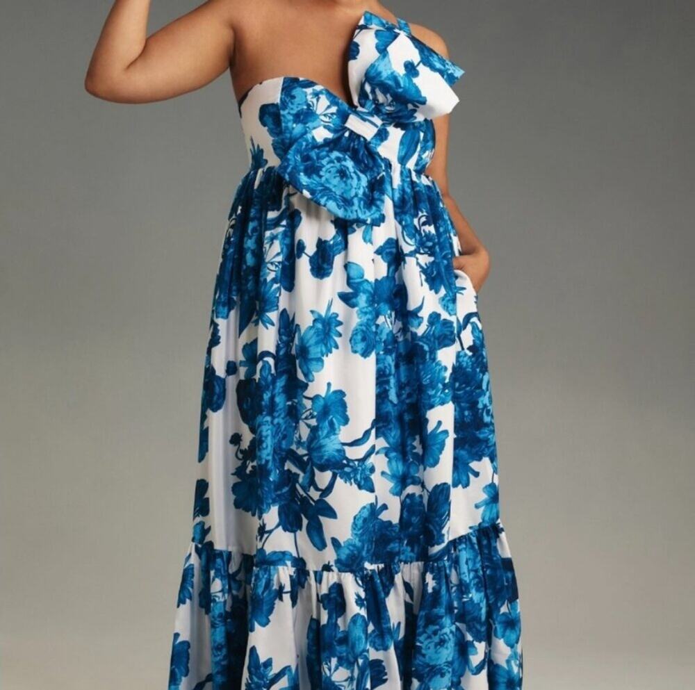 Anthropologie Atsu Sally Bow Dress Size Small